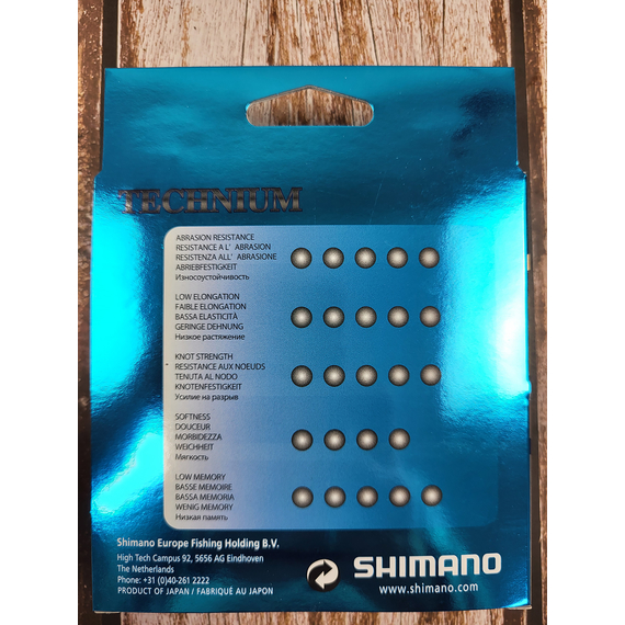 Жилка SHIMANO TECHNIUM 200m 0.225mm 5.0kg (Made in Japan), чорна, Діаметр: 0.225mm, Розмотування: 200m, фото , изображение 5