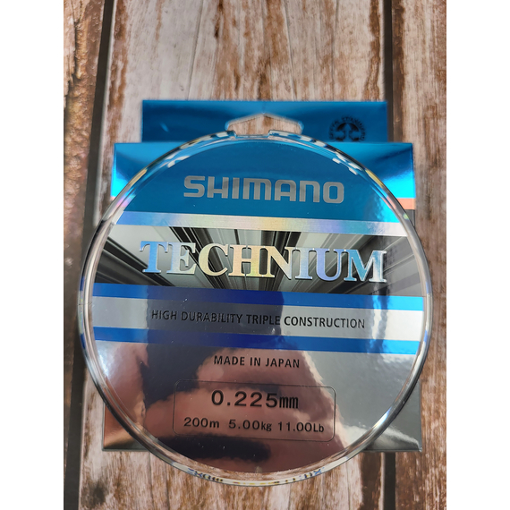Жилка SHIMANO TECHNIUM 200m 0.225mm 5.0kg (Made in Japan), чорна, Діаметр: 0.225mm, Розмотування: 200m, фото , изображение 6