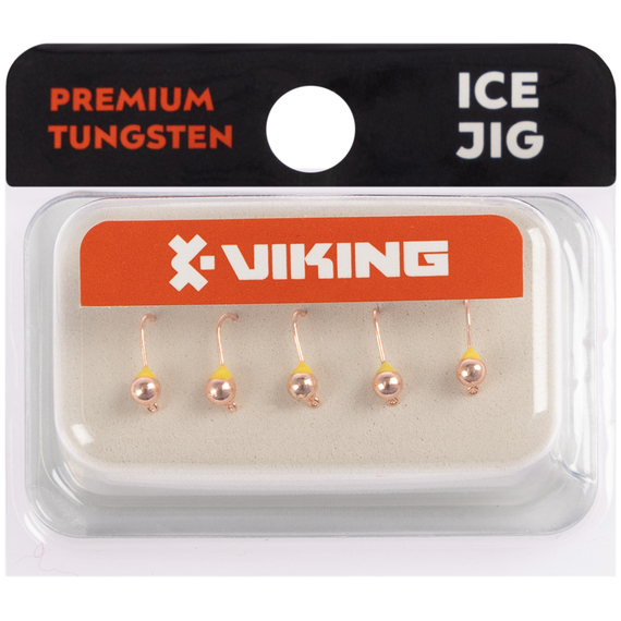 Мормишка вольфрамова Viking Fishing Round+drop 0.18g 2.5mm Cu (5шт), Розмір/Вага: 2.5мм/0.18г, Колір мормишки: Cu, фото , изображение 2