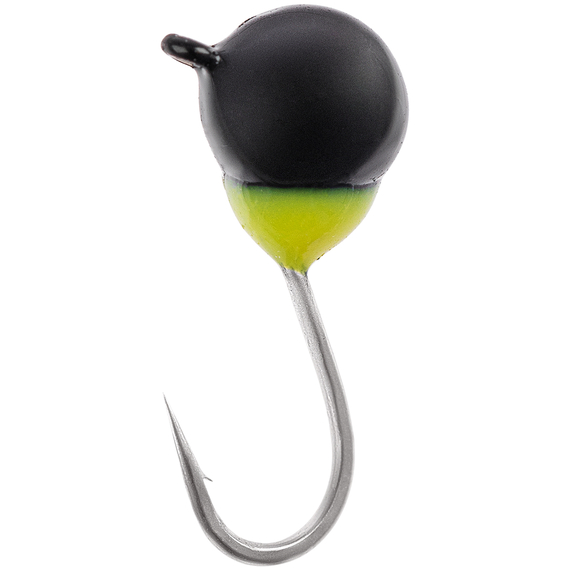 Мормишка вольфрамова Viking Fishing Round+drop 0.18g 2.5mm Black (5шт), Розмір/Вага: 2.5мм/0.18г, Колір мормишки: Black, фото 