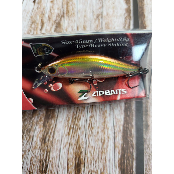 Воблер ZipBaits Rigge Flat 45S 45мм 3.8g #223, Размер/Вес: 45мм/3.8г, Цвет воблера: 223, фото , изображение 4