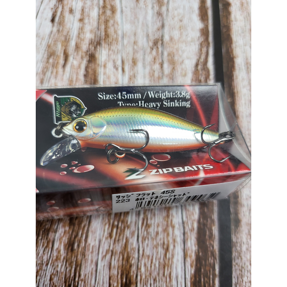 Воблер ZipBaits Rigge Flat 45S 45мм 3.8g #223, Размер/Вес: 45мм/3.8г, Цвет воблера: 223, фото , изображение 5