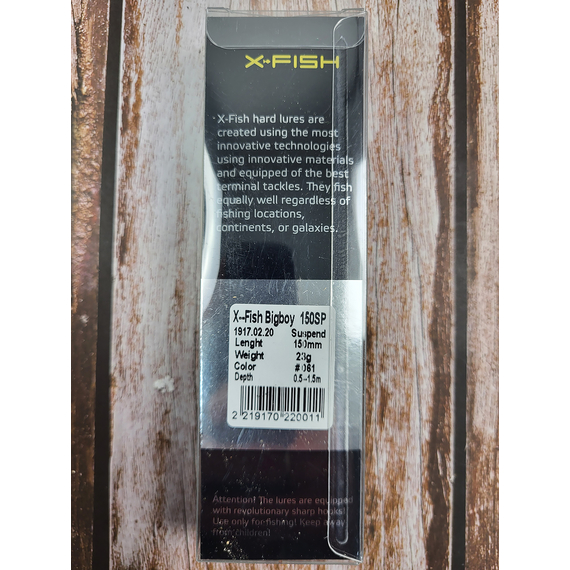 Воблер X-Fish Bigboy 150SP 150мм 23g #061 (0.5-1.5m), Размер/Вес: 150mm/23g, Цвет воблера: 061, фото , изображение 4