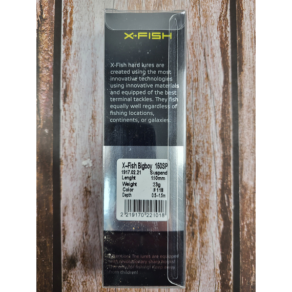 Воблер X-Fish Bigboy 150SP 150mm 23g #118 (0.5-1.5m), Розмір/Вага: 150mm/23g, Колір воблера: 118, фото , изображение 4