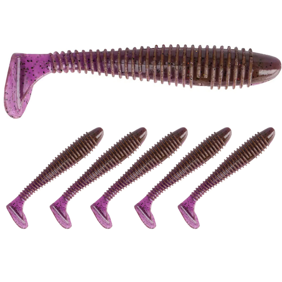 Силикон Select Fatfish 3.8" col.888 (5 шт/упак), Длина силикона: 3.8" (9.65 см), Расцветка силикона: 888, фото 