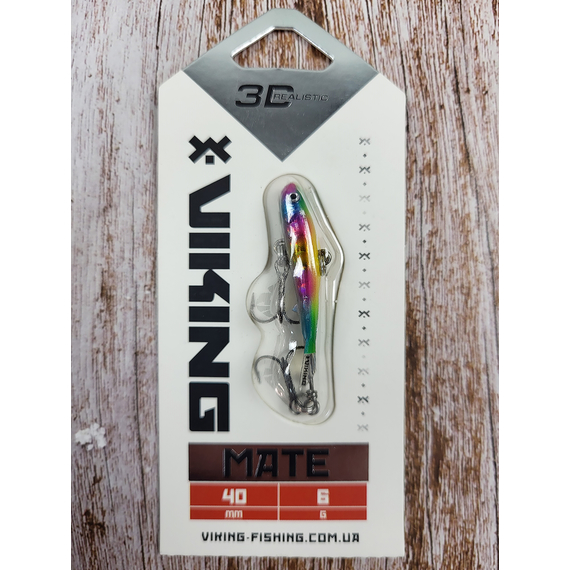 Балансир Viking Fishing Mate Ice Jig 40mm 6g #16 European Values, Розмір/Вага: 40мм/6г, Колір балансиру: #16 European Values, фото , изображение 3