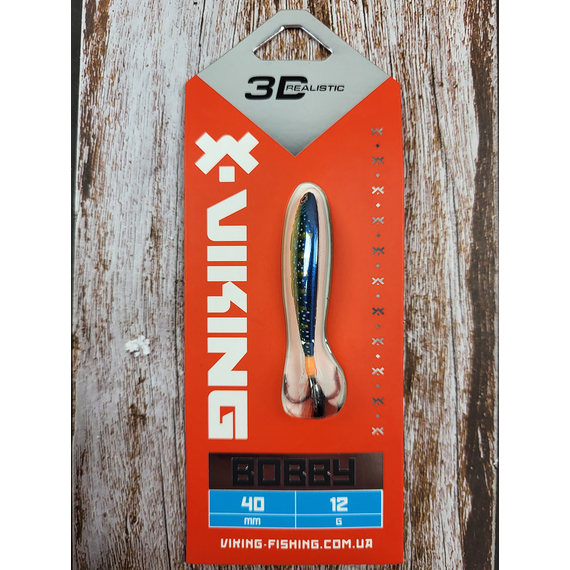 Бокоплав Viking Fishing Bobby 40mm 12.0g #21 Kingfisher Green, Розмір/Вага: 40мм/12г, Колір бокоплаву: #21 Kingfisher Green, фото , изображение 3