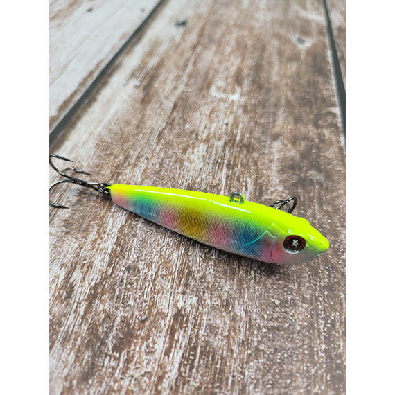 Зимовий воблер Viking Fishing Outcast Vib 70mm 21g #15 Pine Legend (зимова приманка для ловлі з льоду), Колір: Pine Legend, Розмір/Вага: 70мм/21г, фото , изображение 5