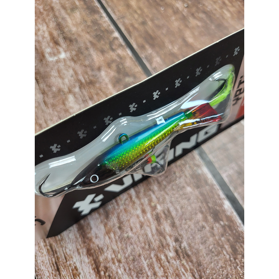 Балансир Viking Fishing Yeti Ice Jig 75mm 36.0g #02 Green Glam, Розмір/Вага: 75мм/36г, Колір балансиру: #2 Green Glam, фото , изображение 9