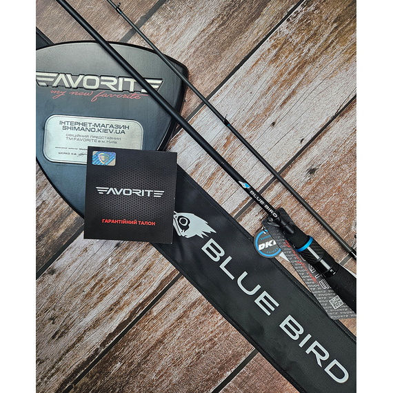 Спінінг Favorite Blue Bird Nano 602N-S / 1.83m / 0.2-1.5g (вершинка solid), Модель: 1.83m 0.2-1.5g, фото , изображение 2