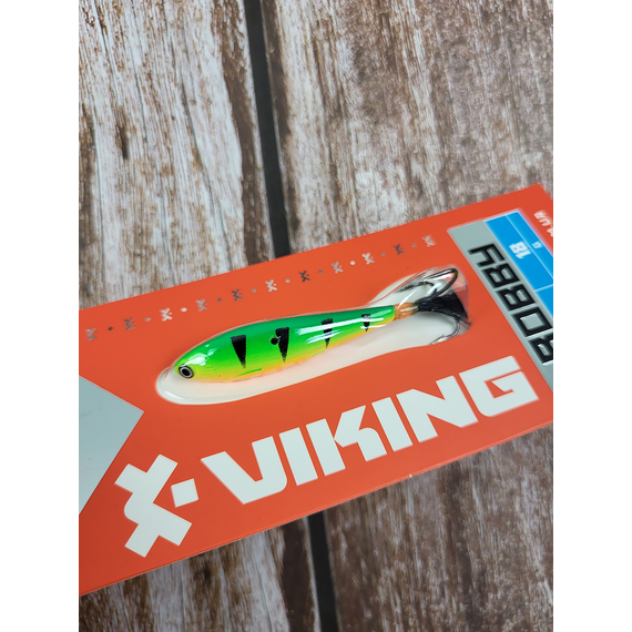 Бокоплав Viking Fishing Bobby 48mm 18.0g #04 Fire Perch, Размер/Вес: 48мм/18г, Цвет бокоплава: #04 Fire Perch, фото , изображение 5