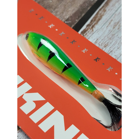 Бокоплав Viking Fishing Bobby 48mm 18.0g #04 Fire Perch, Размер/Вес: 48мм/18г, Цвет бокоплава: #04 Fire Perch, фото , изображение 9