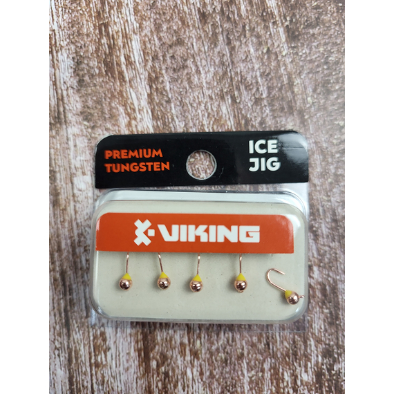 Мормишка вольфрамова Viking Fishing Round+drop 0.18g 2.5mm Cu (5шт), Розмір/Вага: 2.5мм/0.18г, Колір мормишки: Cu, фото , изображение 3