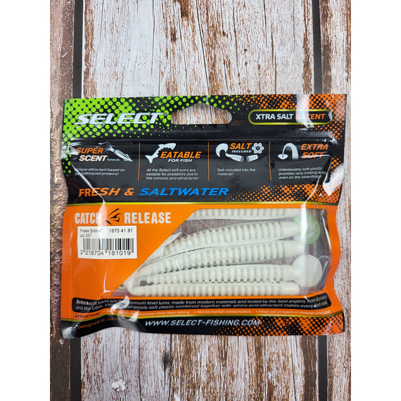 Силікон Select Freek Slim 4" col.557 (5 шт/пак), Довжина силікону: 4.0" (10.16 см), Колір силікону: 557, фото , изображение 5