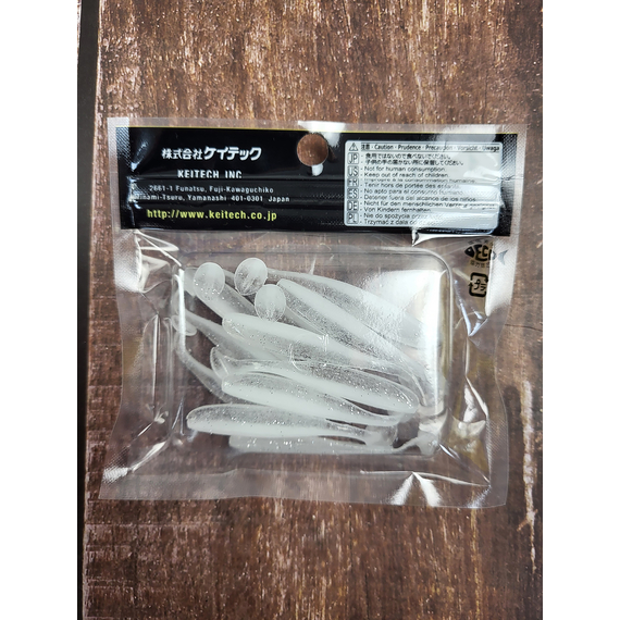 Силікон Keitech Easy Shiner 2" (12 шт/упак), колір:422 sight flash, Довжина силікону: 2" (5.1 см), Колір силікону: 422 Sight Flash, фото , изображение 5