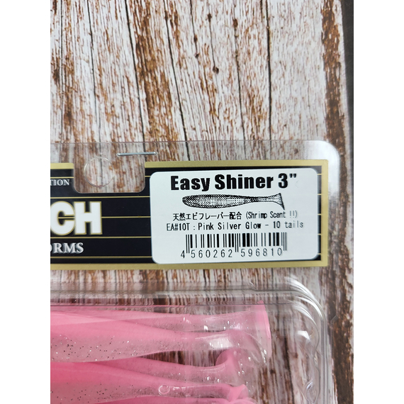 Силікон Keitech Easy Shiner 3" (10 шт/упак), колір:ea#10 pink silver glow, Довжина силікону: 3" (7.6 см), Колір силікону: EA#10 Pink Silver Glow, фото , изображение 4