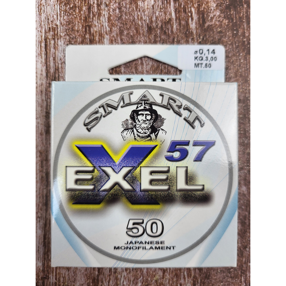 Волосінь Smart Exel 57 50m 0.14mm 3.0kg, Диаметр: 0.14mm, Размотка: 50m, фото , изображение 2