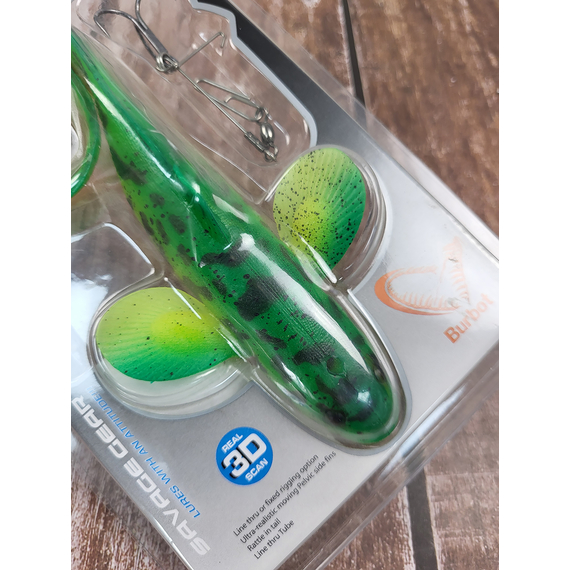 Силикон Savage Gear 3D Burbot FS 250mm 75.0g 03-FireTiger (поштучно), Длина силикона: 250mm, Расцветка силикона: 03-FireTiger, фото , изображение 6