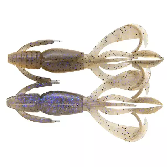 Силікон Keitech Crazy Flapper 2" #462T Electric Smoke Craw (8 шт / уп), Длина силикона: 2" (5.1 см), Расцветка силикона: #462T Electric Smoke Craw, фото 