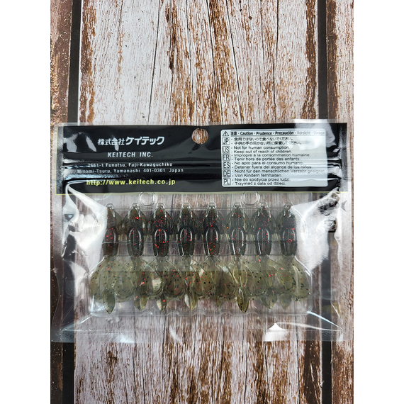 Силикон Keitech Crazy Flapper 2" ц:208 watermelon pp. red, Длина силикона: 2" (5.1 см), Расцветка силикона: 208 Watermelon PP. Red, фото , изображение 4