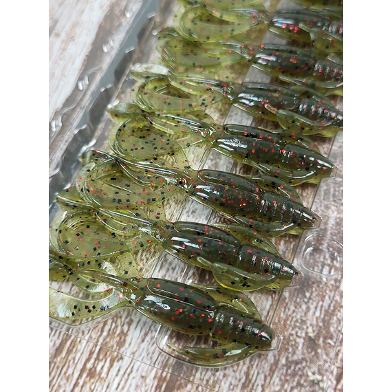 Силикон Keitech Crazy Flapper 2" ц:208 watermelon pp. red, Длина силикона: 2" (5.1 см), Расцветка силикона: 208 Watermelon PP. Red, фото , изображение 8