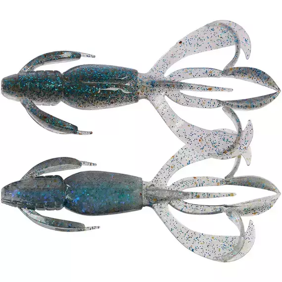 Силікон Keitech Crazy Flapper 2" EA#22 electric silver shi (8 шт/уп), Длина силикона: 2" (5.1 см), Расцветка силикона: EA#22 Electric Silver Shi, фото 