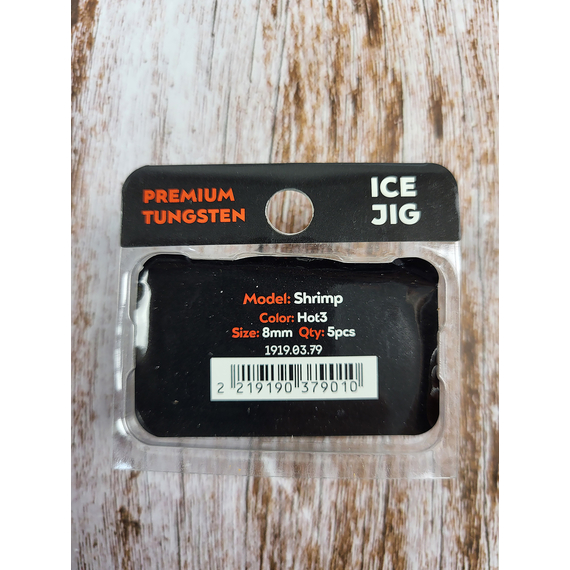 Мормышка вольфрамовая Viking Fishing Shrimp 0.58g 8mm Hot3 (5шт), Размер/Вес: 8мм/0.58г, Цвет мормышки: Hot3, фото , изображение 4