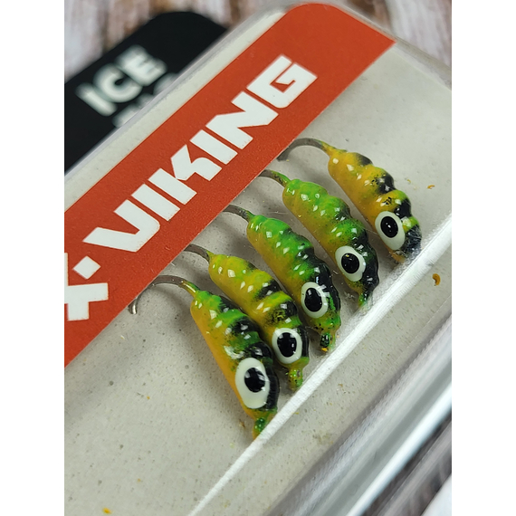 Мормышка вольфрамовая Viking Fishing Shrimp 0.58g 8mm Hot3 (5шт), Размер/Вес: 8мм/0.58г, Цвет мормышки: Hot3, фото , изображение 6