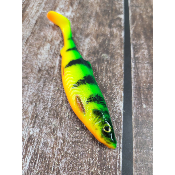 Силикон Savage Gear LB 4D Herring Shad 110mm 9.0g Firetiger (поштучно), Длина силикона: 110mm, Расцветка силикона: Firetiger, фото , изображение 3