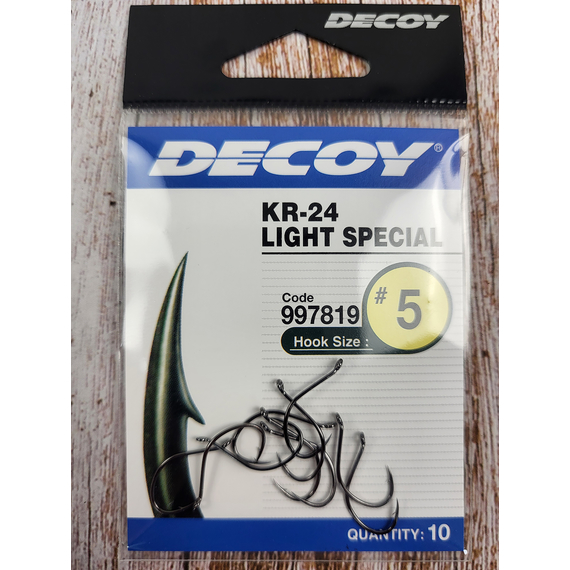 Крючок Decoy KR-24 Light Special #5 (10 шт/уп), фото , изображение 4