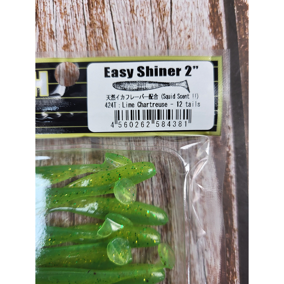 Силикон Keitech Easy Shiner 2" (12 шт/упак), цвет:424 lime chartreuse, Длина силикона: 2" (5.1 см), Расцветка силикона: 424 Lime Chartreuse, фото , изображение 5