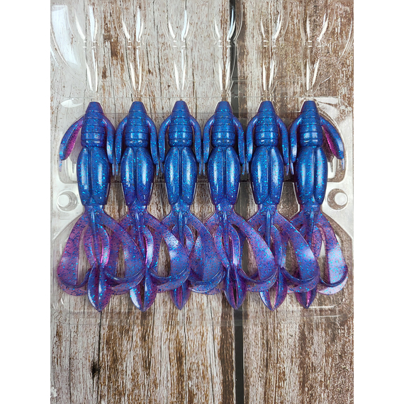 Силікон Keitech Crazy Flapper 4.4" (6 шт/уп), колір:ea#14 clear morning dawn, Довжина силікону: 4.4" (11.2 см), Колір силікону: ea#14 clear morning dawn, фото , изображение 4