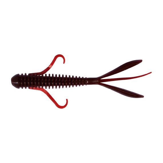 Силікон Keitech Hog Impact 4" (8 шт/упак), колір:006 cola, Довжина силікону: 4" (10.2 см), Колір силікону: 006 Cola, фото , изображение 2