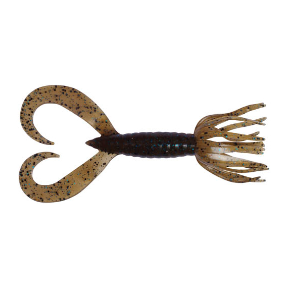 Силікон Keitech Little Spider 2" (8 шт/упак), колір:207 green pumpkin pp. flk, Довжина силікону: 2" (5.1 см), Колір силікону: 207 Green Pumpkin PP. Blue FLK, фото 