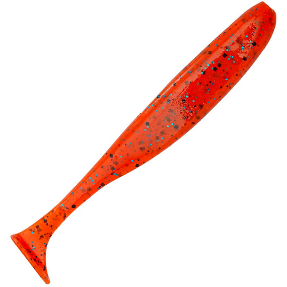 Силікон Keitech Easy Shiner 4.5" (6 шт/упак), колір:ea#13 spicy mustard/blue, Довжина силікону: 4.5" (11.4 см), Колір силікону: EA#13 Spicy Mustard/Blue, фото 