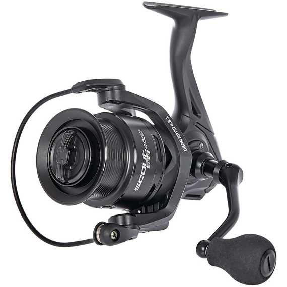 Котушка Brain Scout SE-B 5000S Black (8+1 підшип.), низькопрофільна шпуля, 4.9:1, Розмір шпулі: 5000S Black, фото , изображение 2