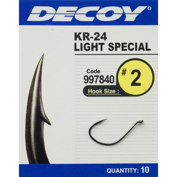 Крючок Decoy KR-24 Light Special #5 (10 шт/уп), фото 