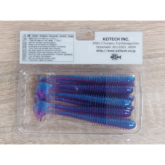Силікон Keitech Swing Impact 3.5" (8 шт/упак), колір:ea#14 clear morning dawn, Довжина силікону: 3.5" (8.9 см), Колір силікону: ea#14 clear morning dawn, фото , изображение 8