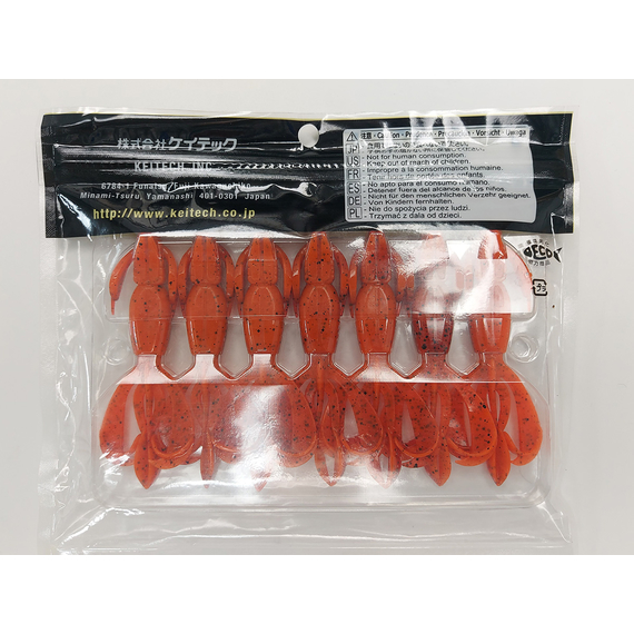 Силикон Keitech Crazy Flapper 3.6" (7 шт/упак), цвет: 407 delta craw, Длина силикона: 3.6" (9.1 см), Расцветка силикона: 407 Delta Craw, фото , изображение 6