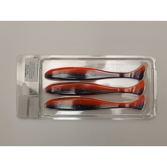 Силикон Keitech Easy Shiner 6.5" (3 шт/упак) ц:pal#09 violet fire, Длина силикона: 6.5" (16.5 см), Расцветка силикона: PAL#09 Violet Fire, фото , изображение 5