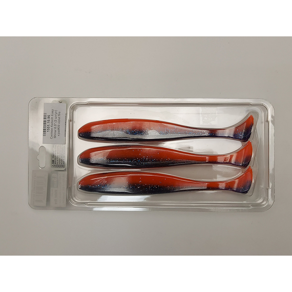 Силикон Keitech Easy Shiner 6.5" (3 шт/упак) ц:pal#09 violet fire, Длина силикона: 6.5" (16.5 см), Расцветка силикона: PAL#09 Violet Fire, фото , изображение 6