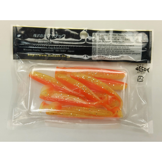 Силікон Keitech Easy Shiner 3" (10 шт/упак), колір:pal#04 sun shine lemon, Довжина силікону: 3" (7.6 см), Колір силікону: PAL#04 Sun Shine Lemon, фото , изображение 5