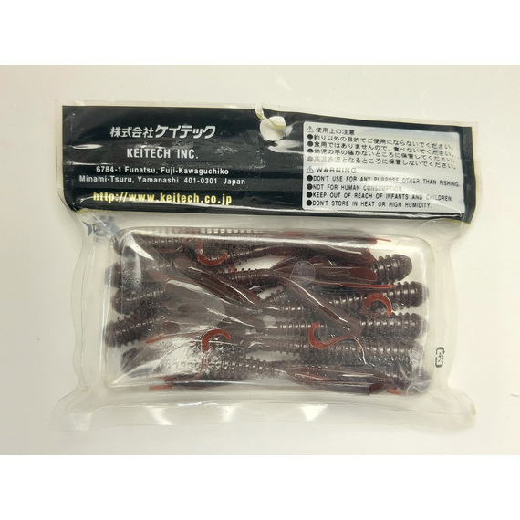 Силікон Keitech Hog Impact 3.5" (10 шт/упак), колір:006 cola, Довжина силікону: 3.5" (8.9 см), Колір силікону: 006 Cola, фото , изображение 10