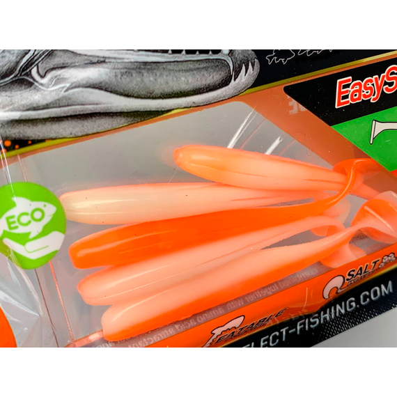 Силікон Select Easy Shad 3" #209 — їстівний віброхвіст для судака, щуки та великого окуня (5 шт/упак), Довжина силікону: 3" (7.62 см), Колір силікону: 209, фото , изображение 10