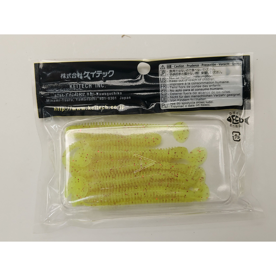 Силікон Keitech Swing Impact 3" (10 шт/упак), колір:pal#01 chartreuseredflake, Довжина силікону: 3" (7.6 см), Колір силікону: PAL#01 Chartreuse Red Flake, фото , изображение 9