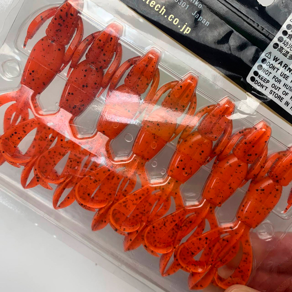 Силикон Keitech Crazy Flapper 3.6" (7 шт/упак), цвет: 407 delta craw, Длина силикона: 3.6" (9.1 см), Расцветка силикона: 407 Delta Craw, фото , изображение 11