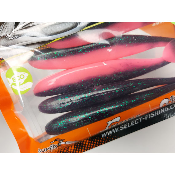 Силікон Select Easy Shad 5" #205 — їстівний віброхвіст для судака та щуки (5 шт/упак), Довжина силікону: 5" (12.7 см), Колір силікону: 205, фото , изображение 9