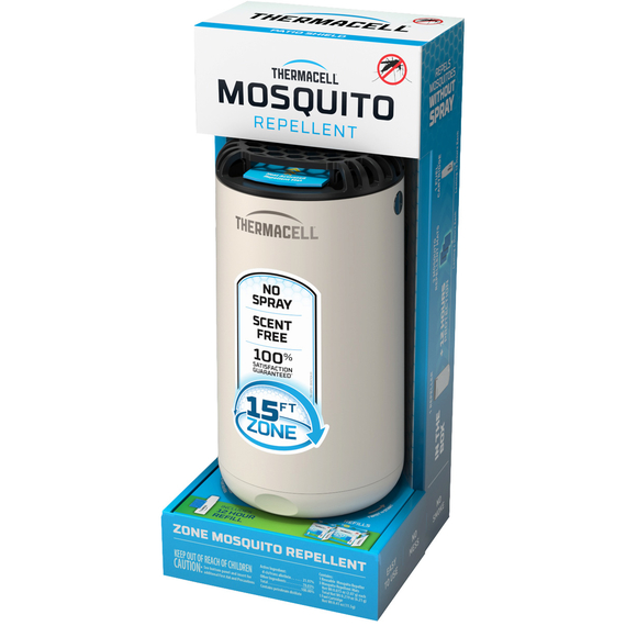 Устройство от комаров Thermacell Patio Shield Mosquito Repeller MR-PS к:linen, Выберите цвет: білий, фото 