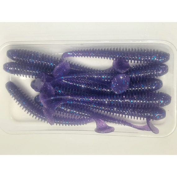 Силікон Keitech Swing Impact 3" (10 шт/упак), колір:ea#04 violet, Довжина силікону: 3" (7.6 см), Колір силікону: EA#04 Violet, фото , изображение 9
