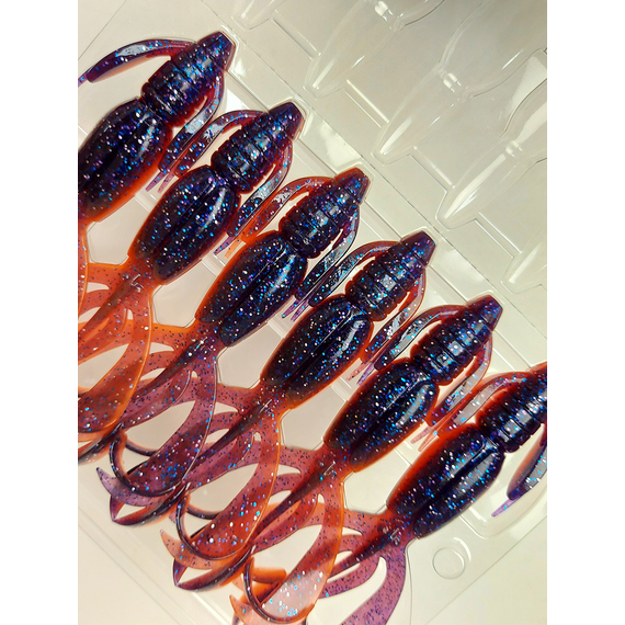 Силикон Keitech Crazy Flapper 4.4" (6 шт/упак), цвет: pal#09 violet fire, Длина силикона: 4.4" (11.2 см), Расцветка силикона: PAL#09 Violet Fire, фото , изображение 9